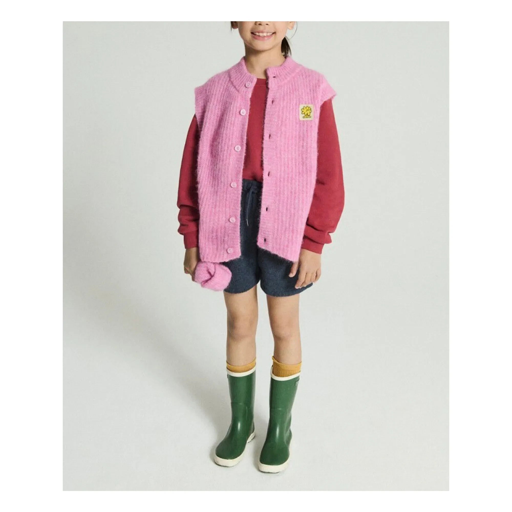 American Vintage - East Alpaca Sleeveless Vest | Pink