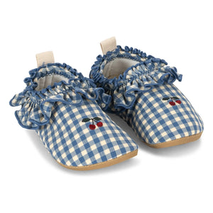 Konges Sløjd - Fresia Checkered Cherry Recycled Fabric Water Shoes | Blue