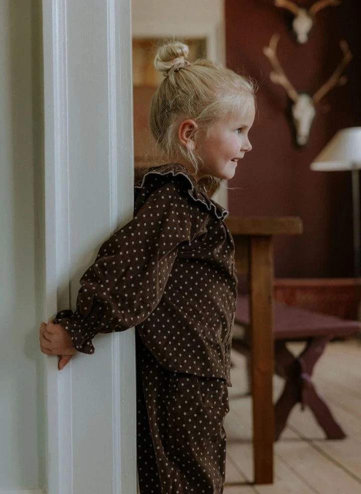 Fliink - Dotted Blouse | Brown