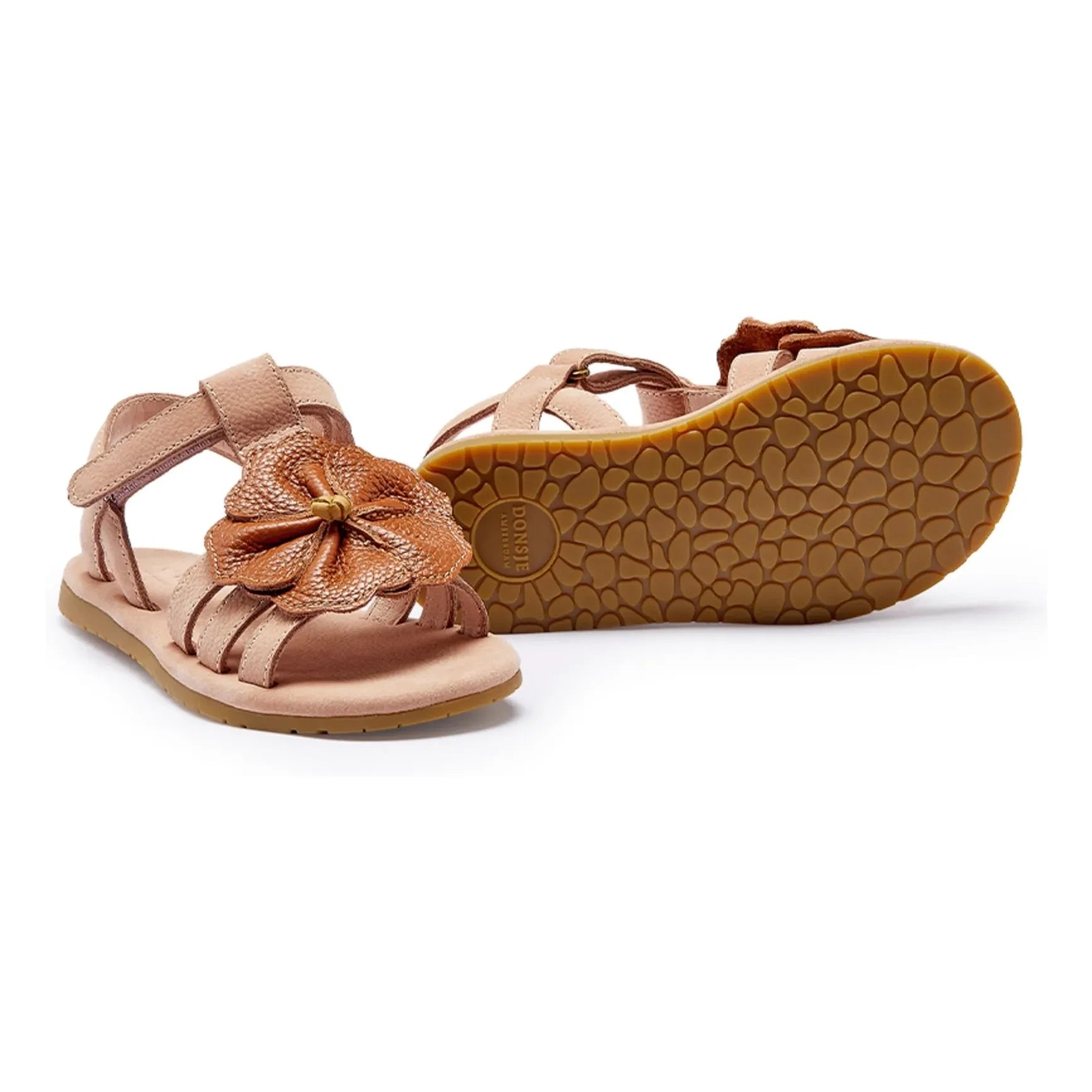 Donsje - Iles Fields Hibiscus Sandals | Dust Pink