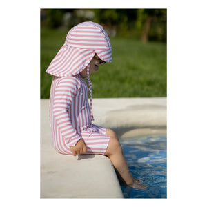 1+ in the family - Eivissa Striped Hat | Powder Pink