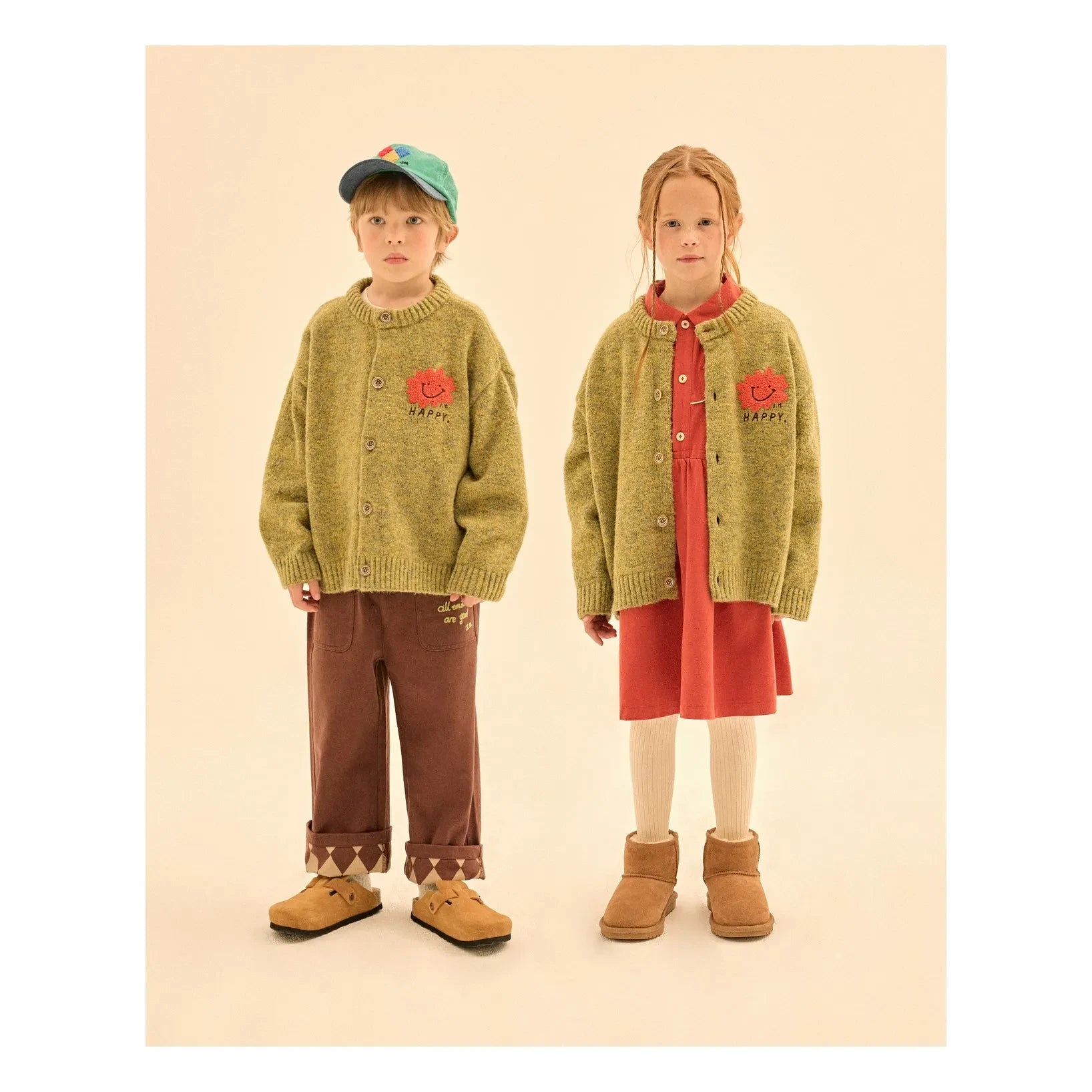 Jelly Mallow - Happy Cardigan | Olive Green