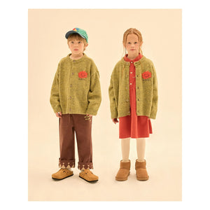 Jelly Mallow - Happy Cardigan | Olive Green