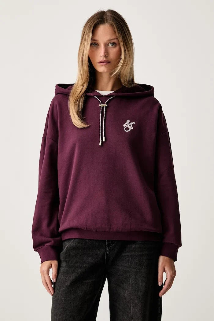 Liu Jo kapüşonlu kadın pamuklu sweatshirt
