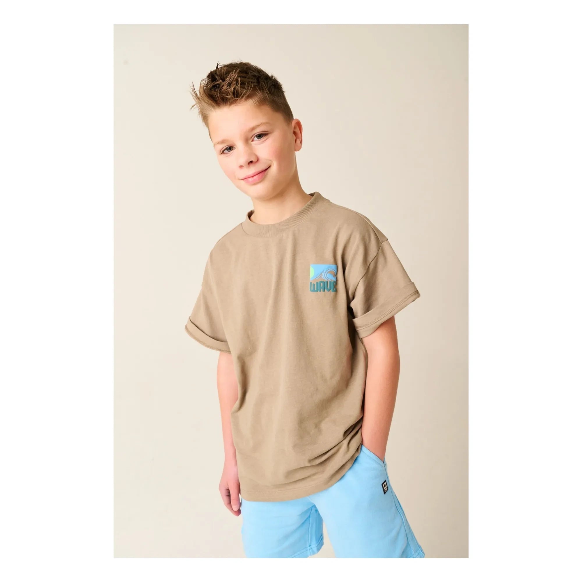 Tumble N'Dry - Solomon Islands Oversize T-shirt Recycled cotton | Sand coffee