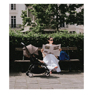 Stokke® - YOYO³ 6+ Baby Stroller Black Frame | Leopard