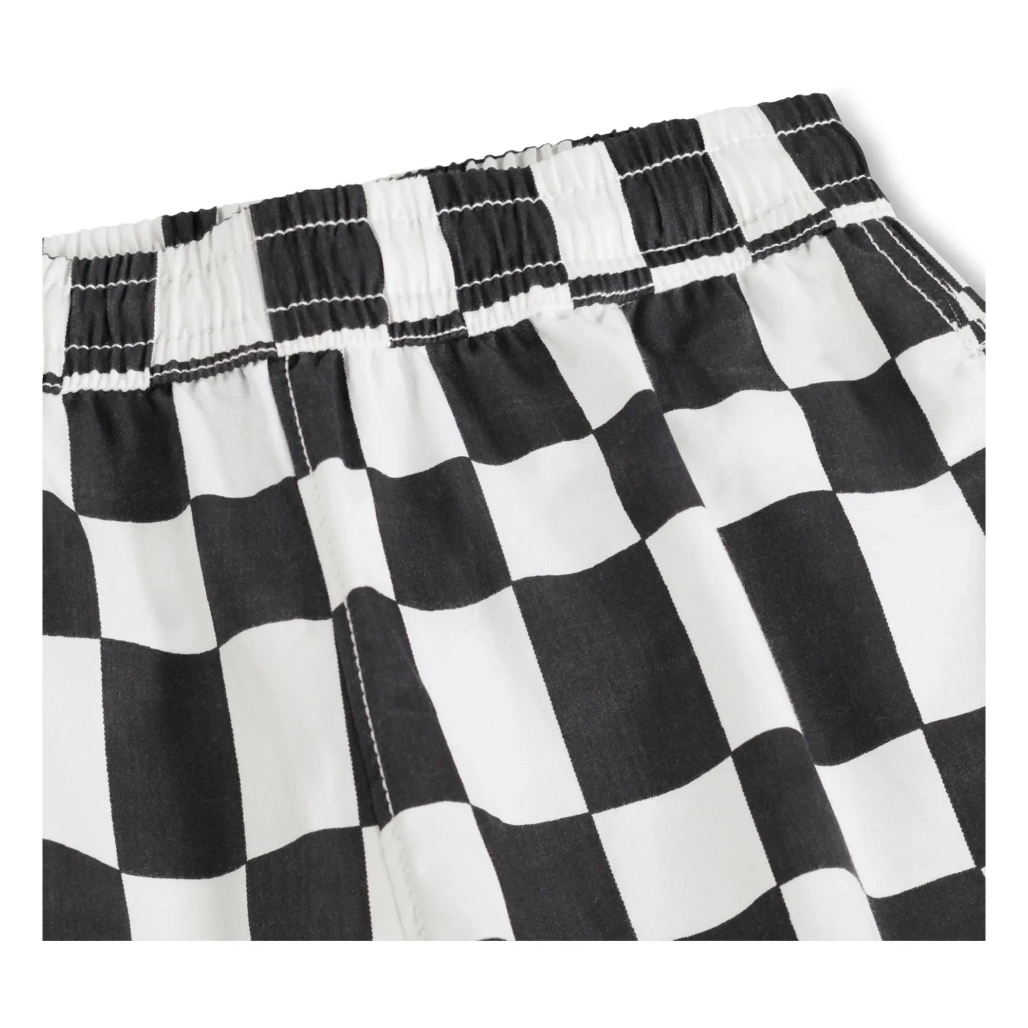 Molo - Arrow Damier Organic Cotton Shorts | Black