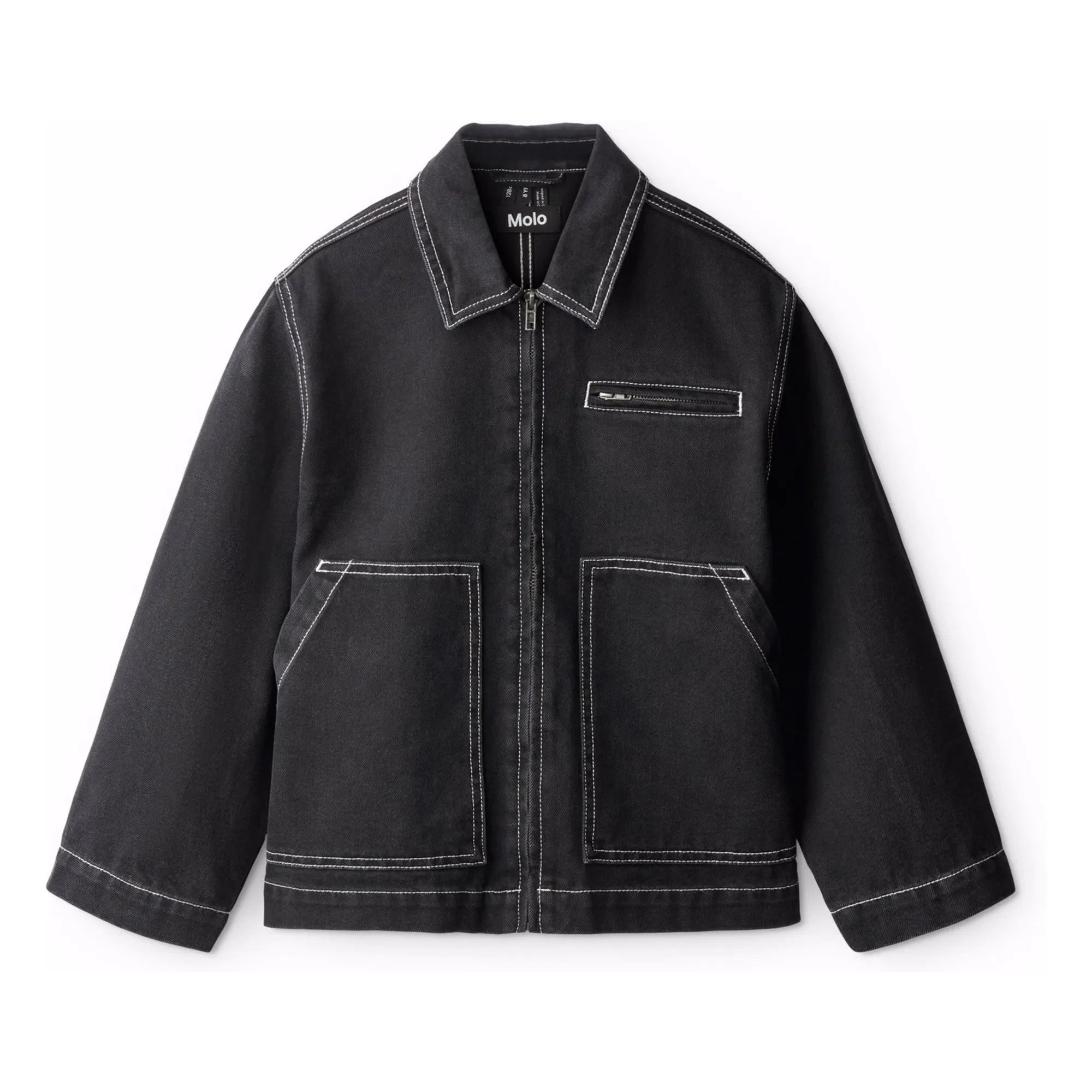 Molo - Hetson Organic Cotton Denim Jacket | Black Denim