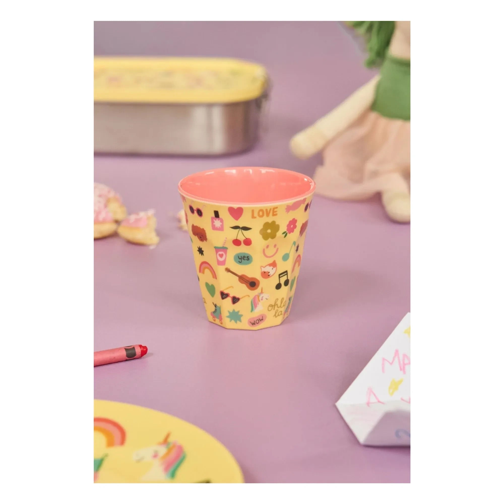 Rice - Unicorn Straw Cup | Pale Yellow