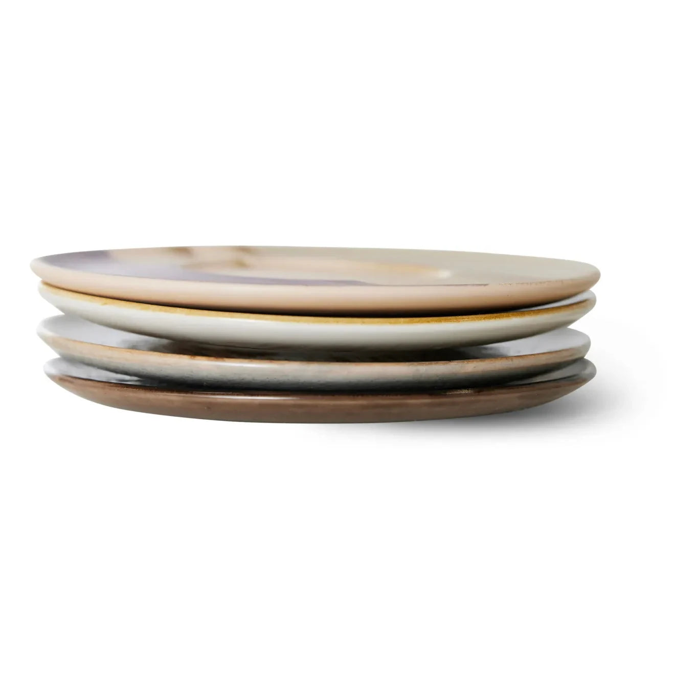 HKliving - 70's Plates - 4-Piece Set