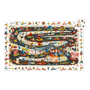 Djeco - 54-Piece Car Rally Puzzle
