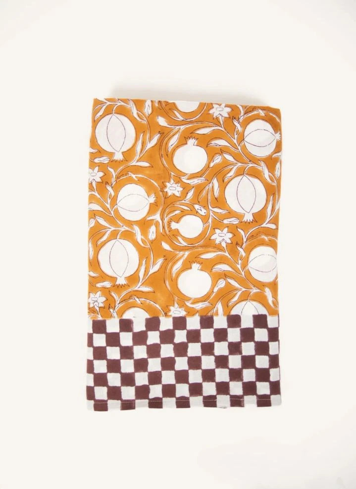 Olsson & Jensen - Pomona Pomegranate Pattern Tablecloth | Mustard
