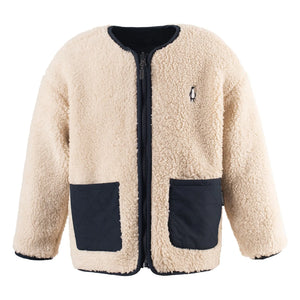 Gosoaky - Sleeping Lion Reversible Sherpa Jacket | Beige