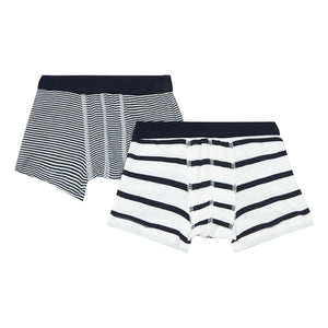 Petit Bateau - Pack of 2 Organic Cotton Striped Briefs | Blue