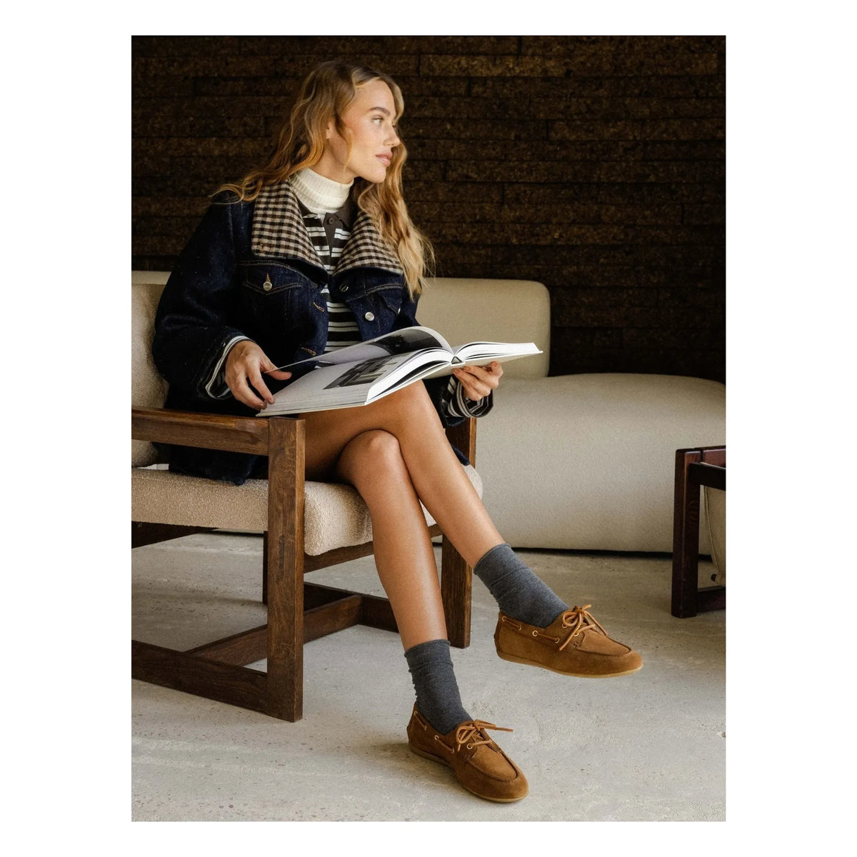 Bobbies - Betsy Suede Boat Shoes | Camel