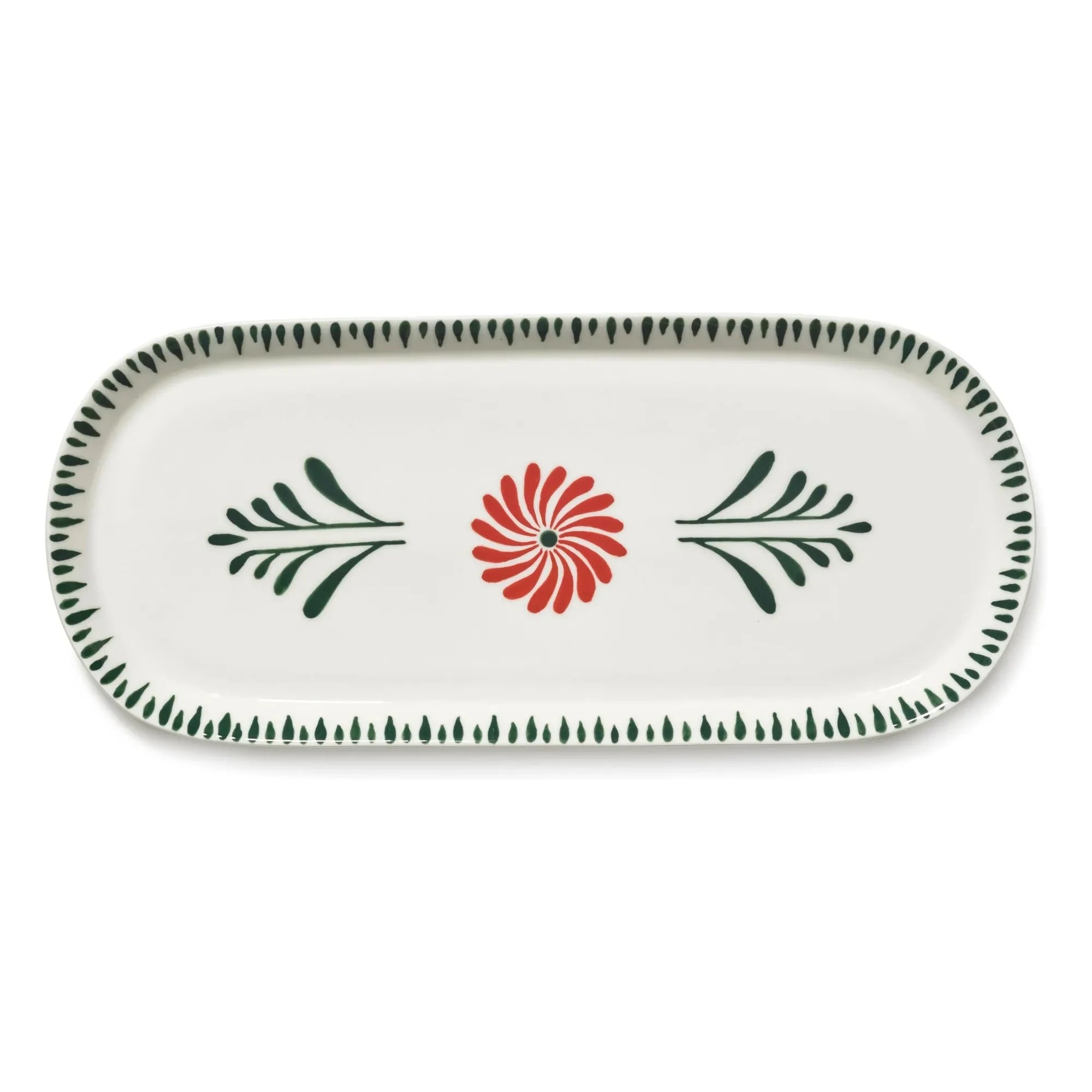 Serax - Baazar Oval Serving Plate, Waww La Table - Set of 2 | Green