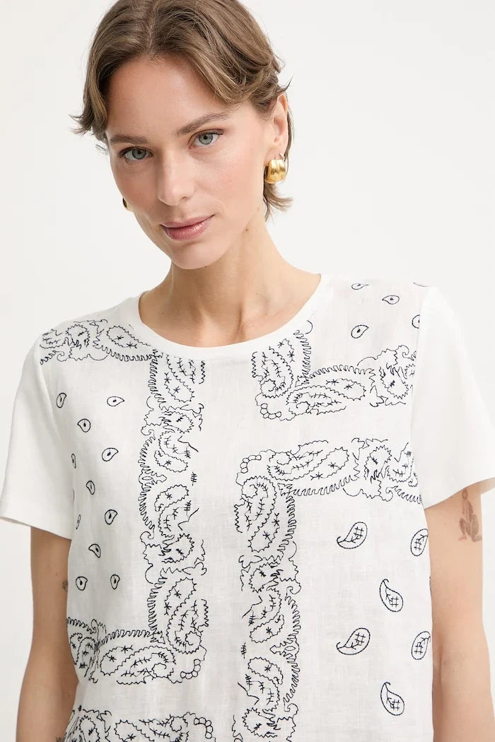 Weekend Max Mara kadın pamuklu GENIO tişört
