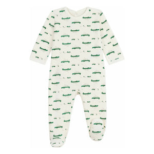 Petit Bateau - Pyjamas Dors Bien Back Crocodiles Organic Cotton | Ivory