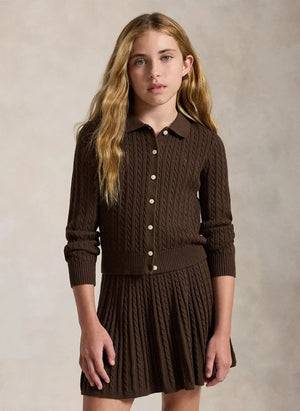 Ralph Lauren - Logo vest and skirt set | Brown