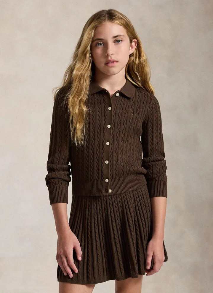 Ralph Lauren - Logo vest and skirt set | Brown