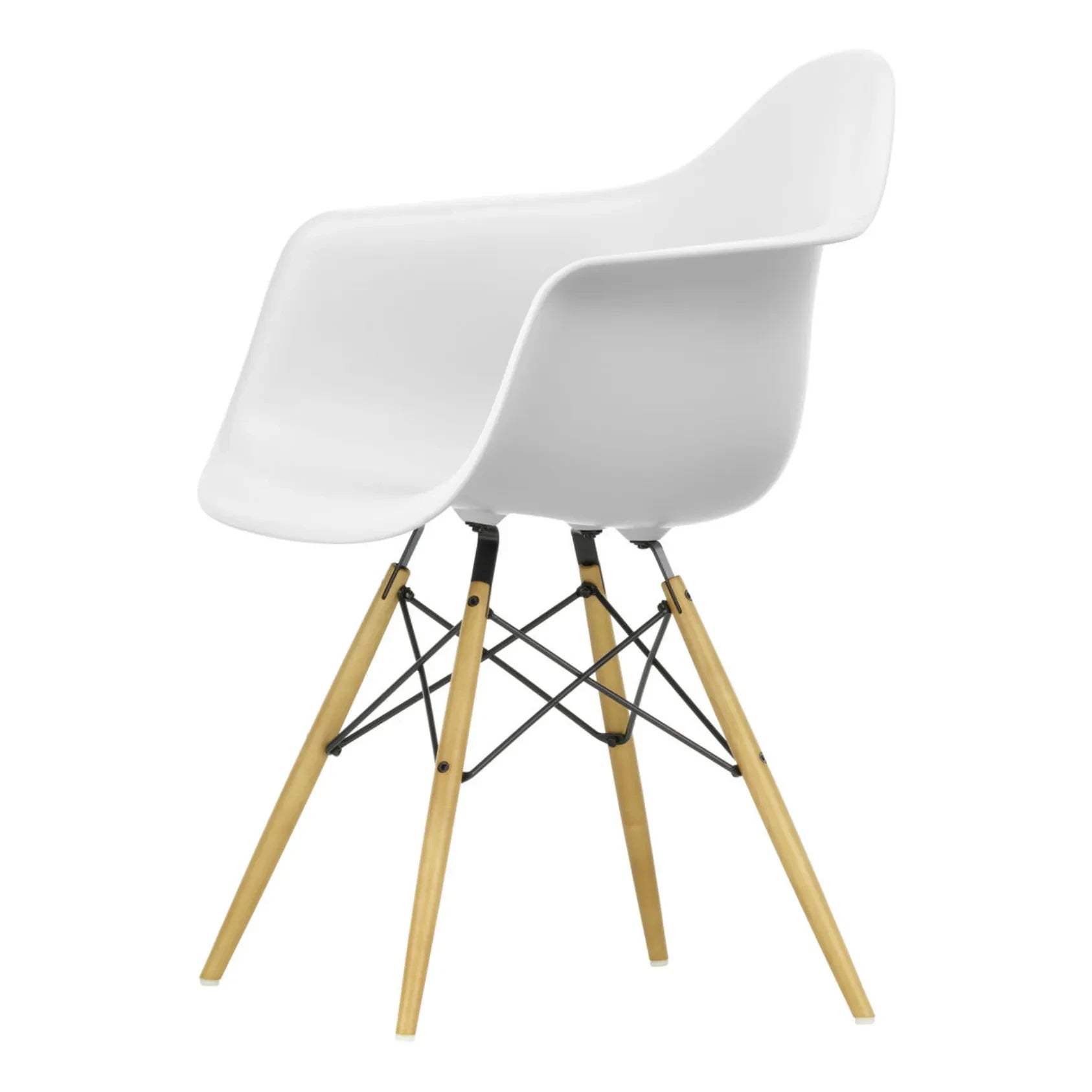 Vitra - DAW Chair - Beechwood Base - Charles & Ray Eames | White