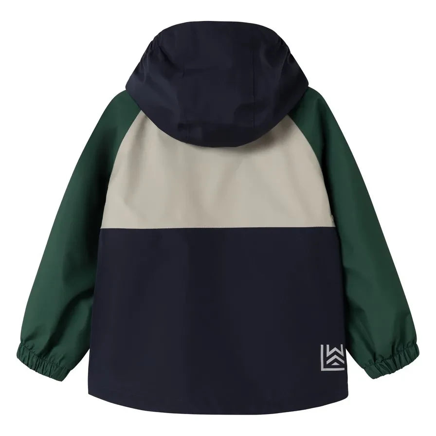 Liewood - Pedia Color-Blocked Recycled Fiber Rain Set | Dark green