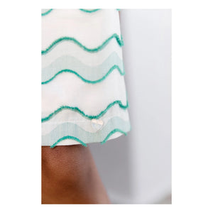 Tartine et Chocolat - Wave Pattern Dress | Green
