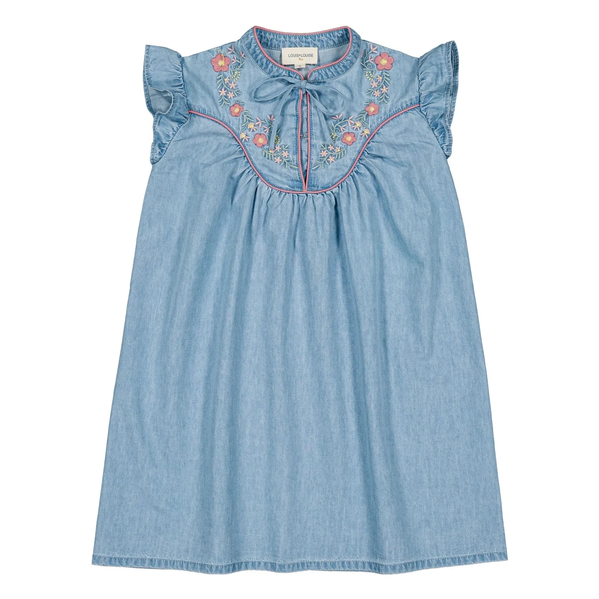Louis Louise - Andrée Chambray Dress | Light Blue