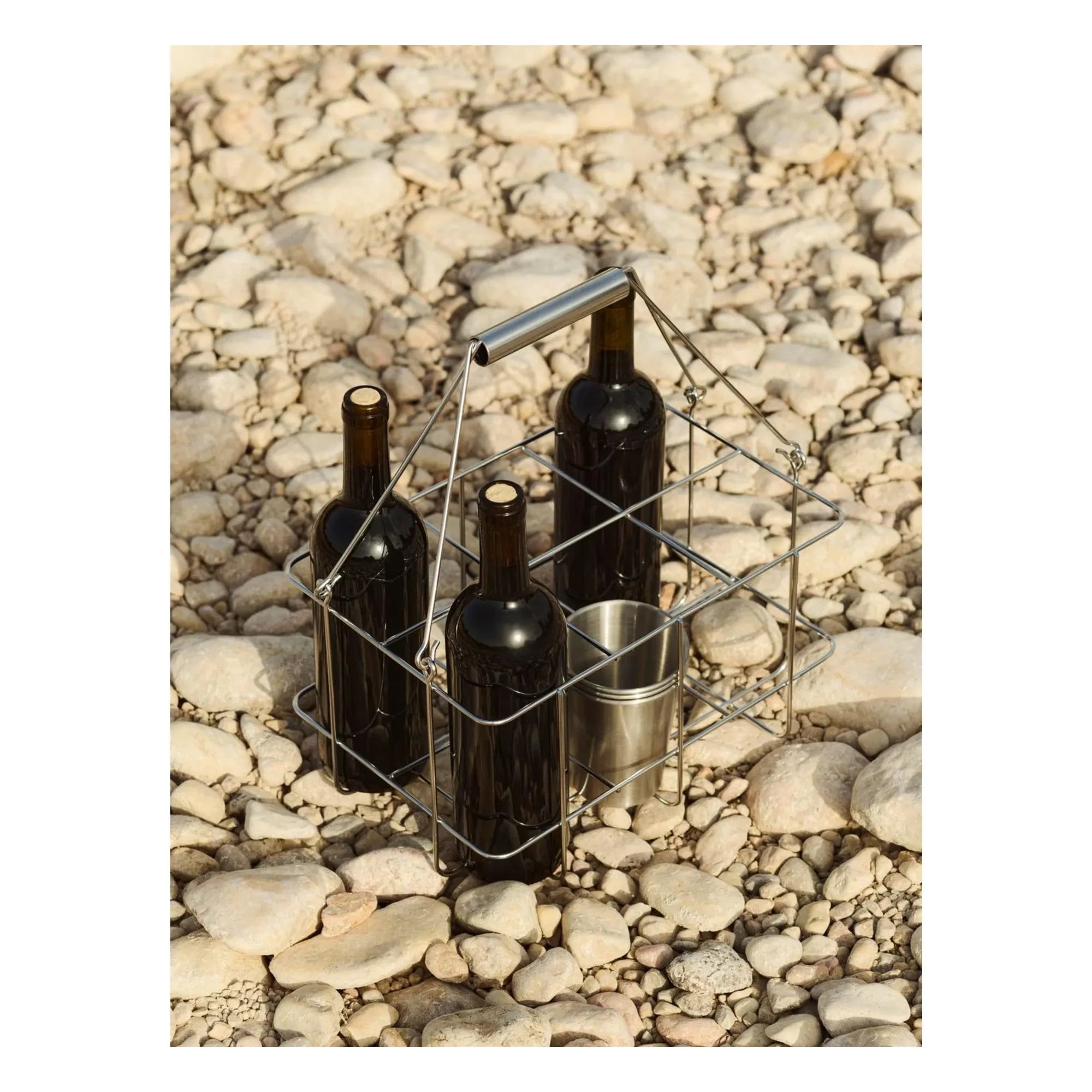 Hay - Outdoor Market Steel Bottle Holder, Jasper Morrison | Steel