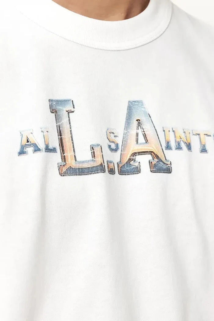 AllSaints erkek pamuklu tişört ANGELINO
