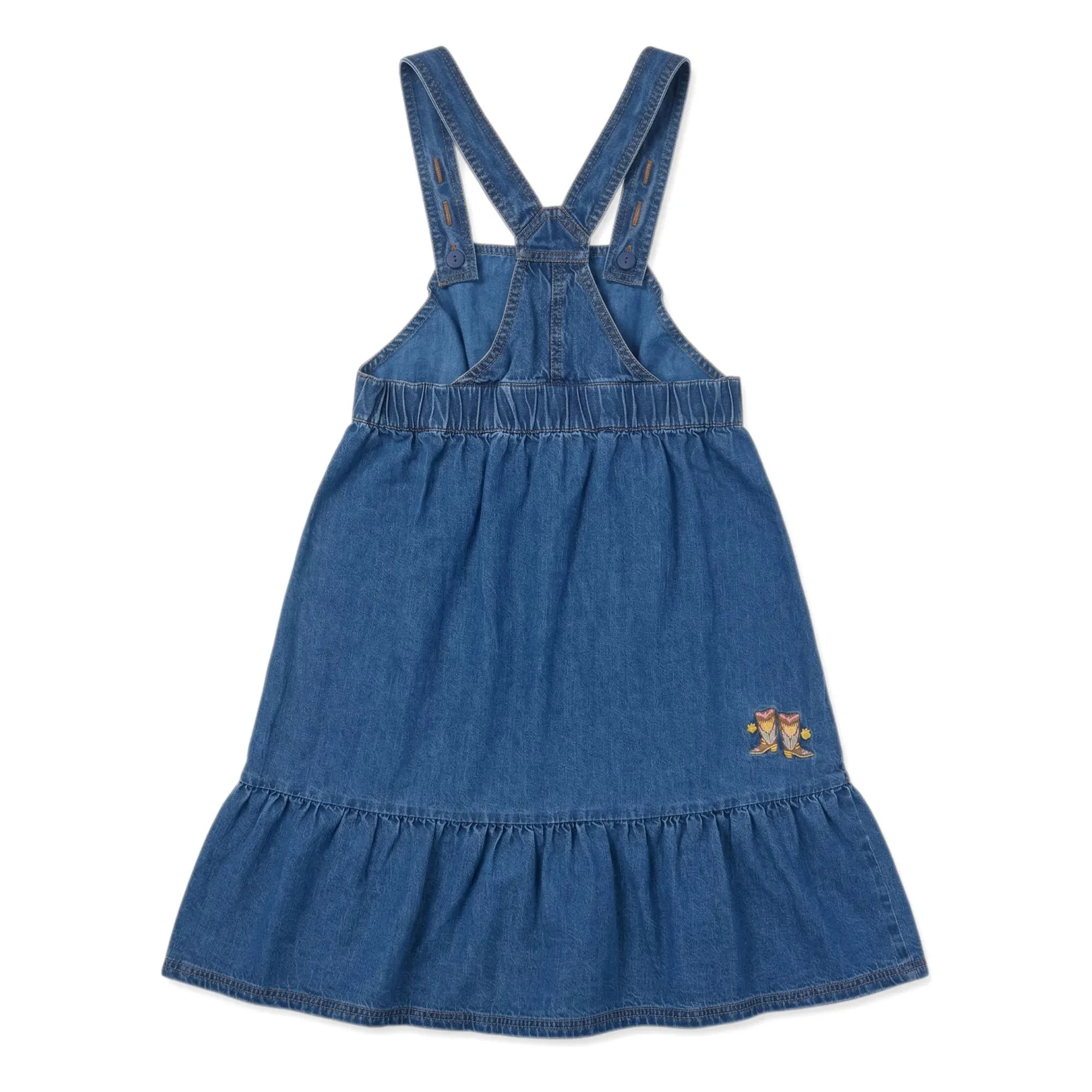 Hundred Pieces - Giant Apron Dress Boots | Blue