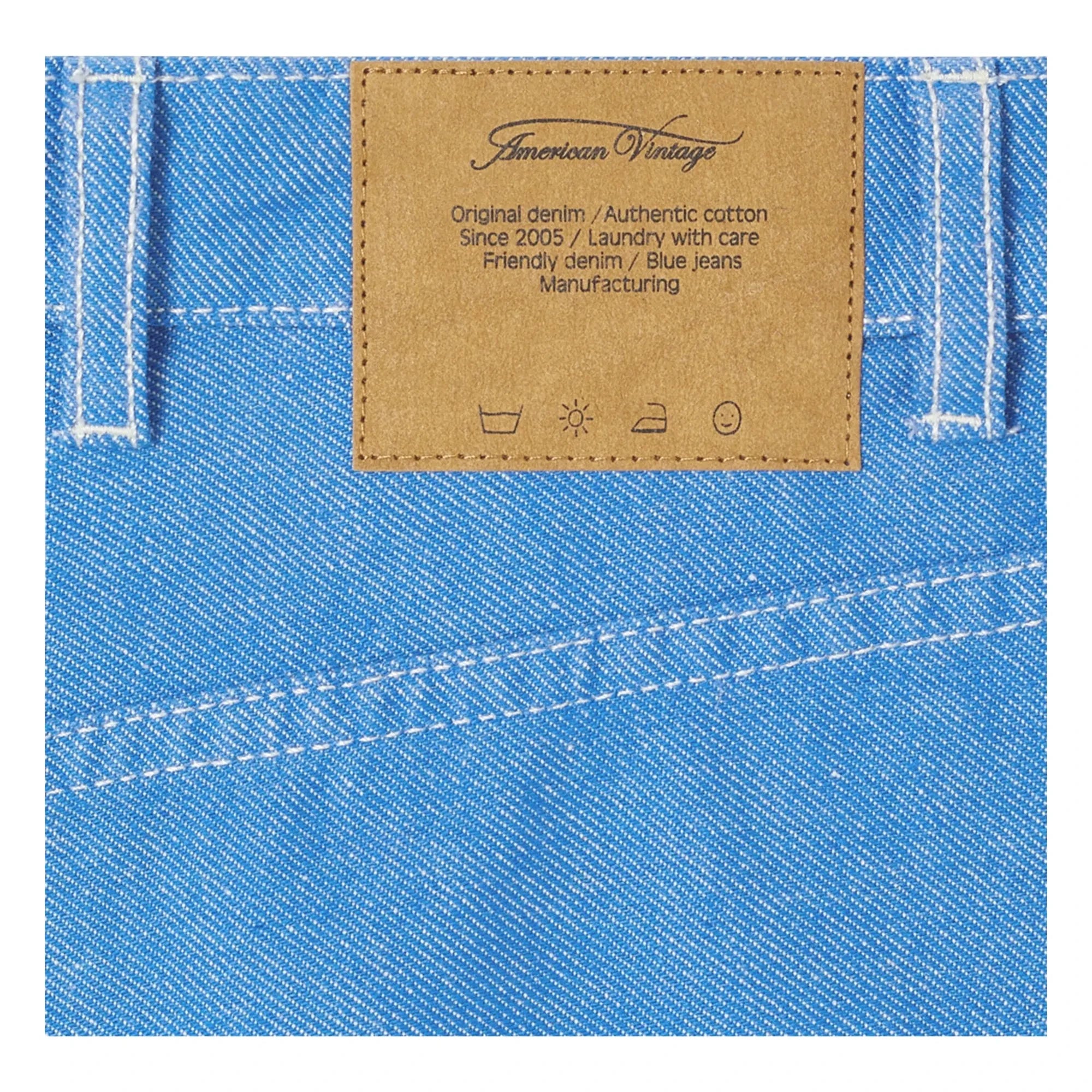 American Vintage - Pusway Cotton Shorts | Blue