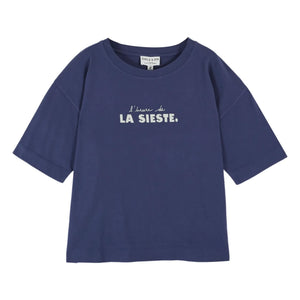 Emile et Ida - La Sieste Organic Cotton T-Shirt | Navy Blue