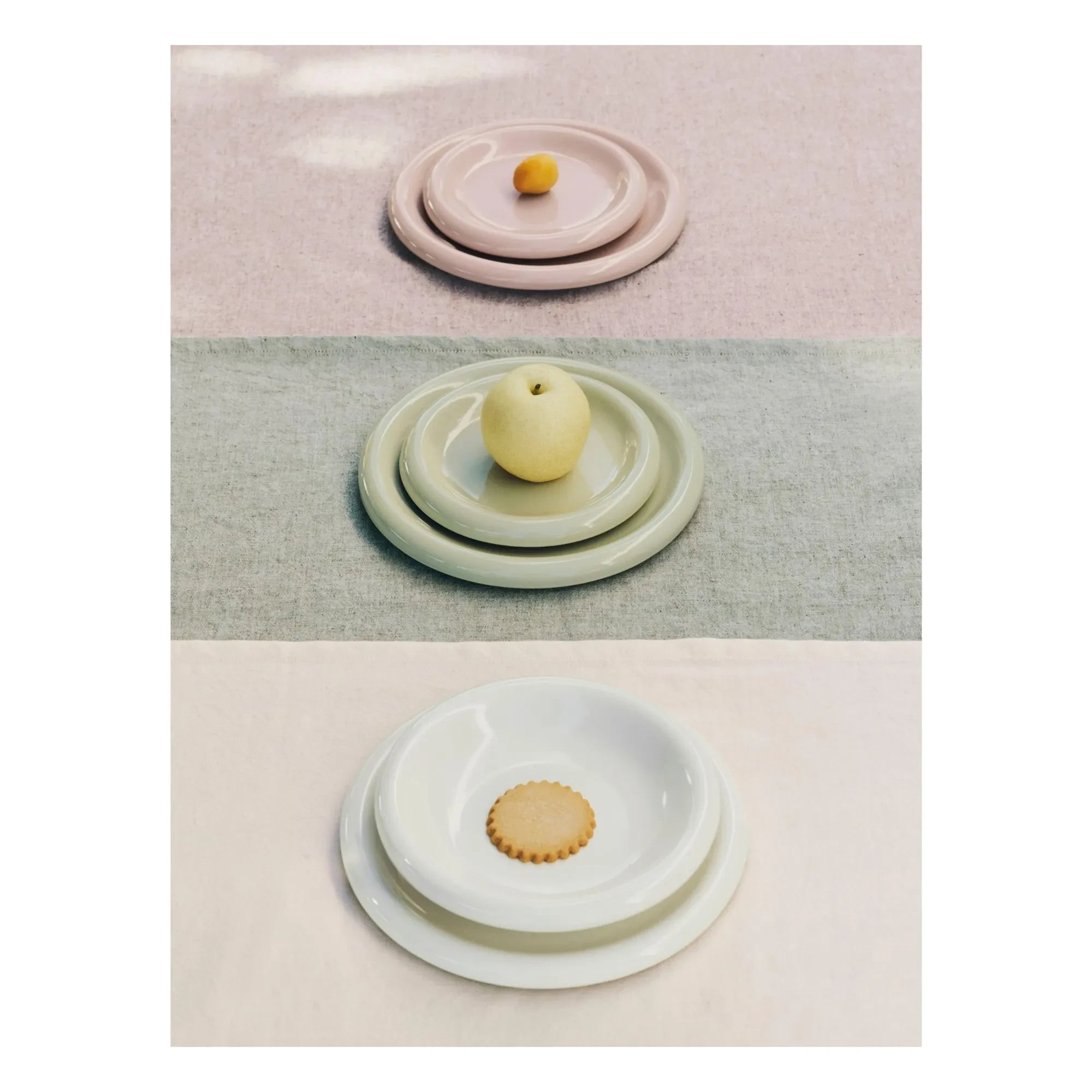 Hay - Barro glazed clay plates - 2-piece set, Rui Pereira | Pink