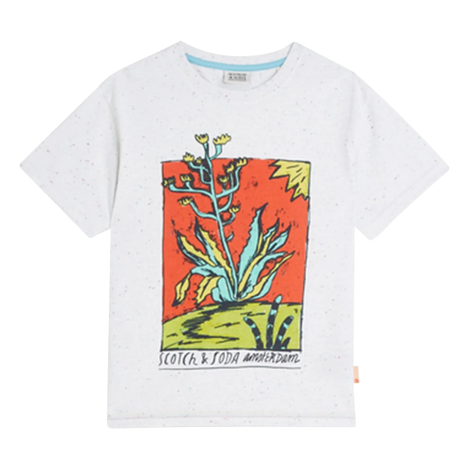 Scotch & Soda - Artwork Neps T-Shirt | White