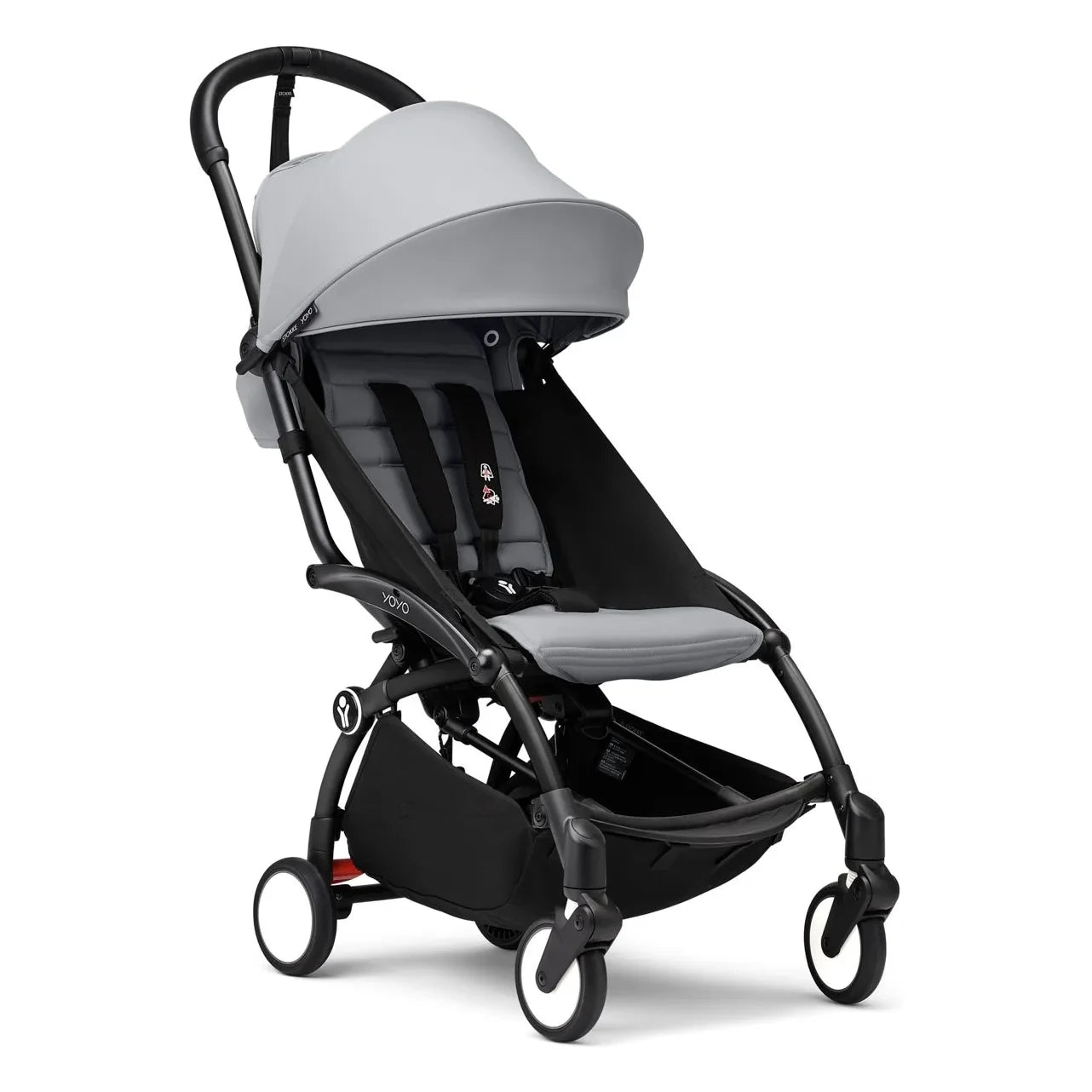 Stokke® - YOYO³ Full Baby Stroller 0+ and 6+ Black Frame | Stone
