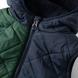 Liewood - Diana Sherpa-style Sleeveless Jacket, Made from Recycled Fibers | Midnight Blue