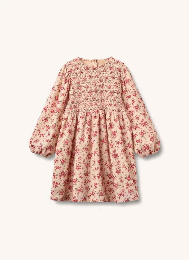 Wheat - Sylvia Fleurie organic cotton dress | Peach