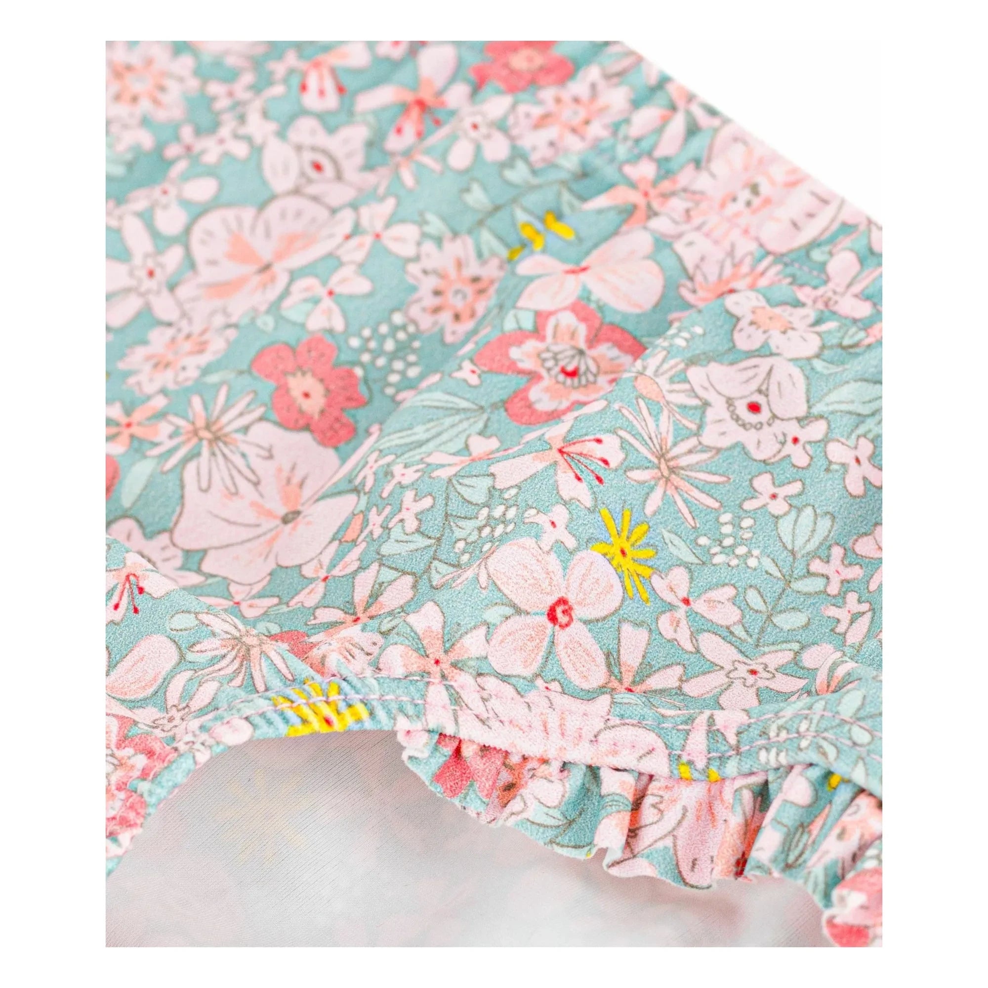 Petit Bateau - Floral Patterned Bikini Bottom | Turquoise