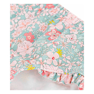 Petit Bateau - Floral Patterned Bikini Bottom | Turquoise