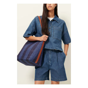 Sessùn - Newport Striped Shirt | Blue