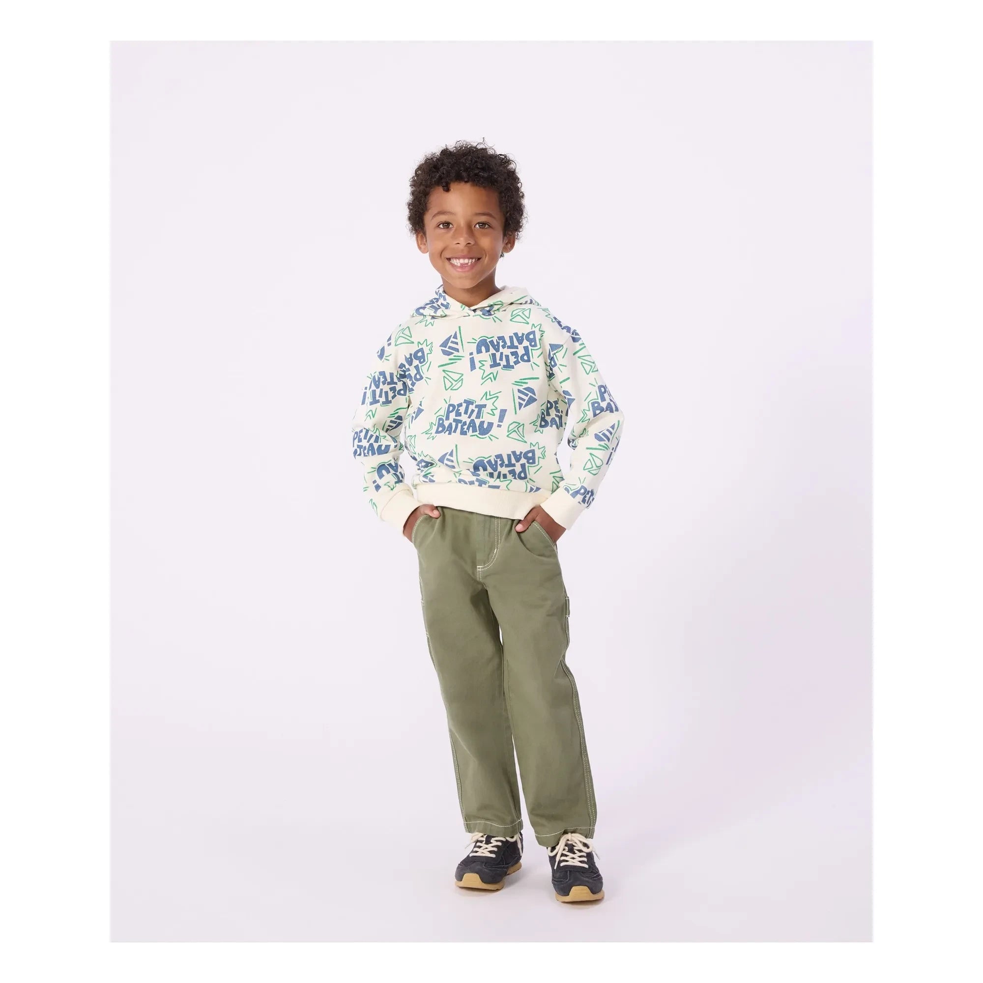 Petit Bateau - Petit Bateau Hoodie Sweatshirt | Ecru