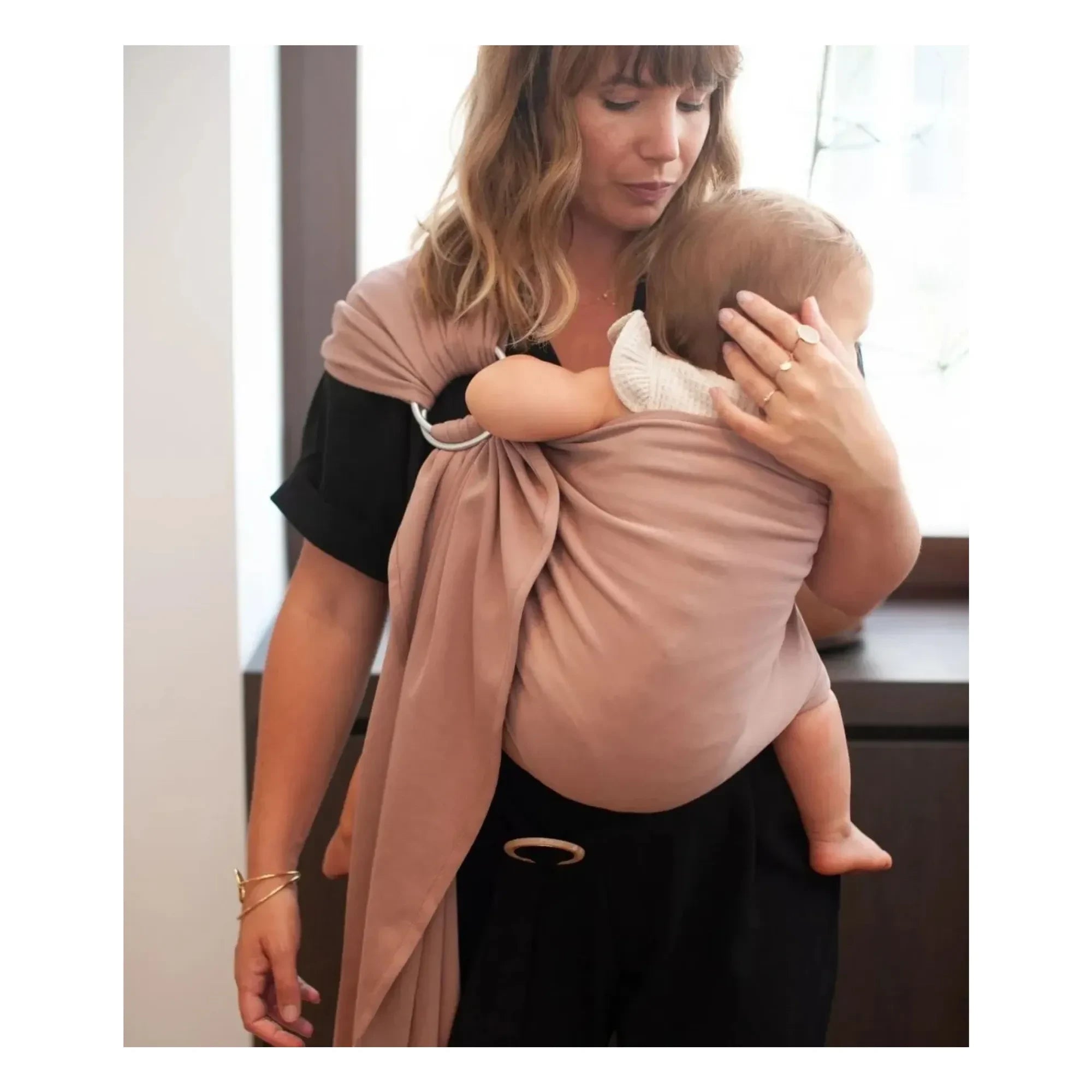 Mama Hangs - Organic Cotton Baby Swaddle | Terracotta