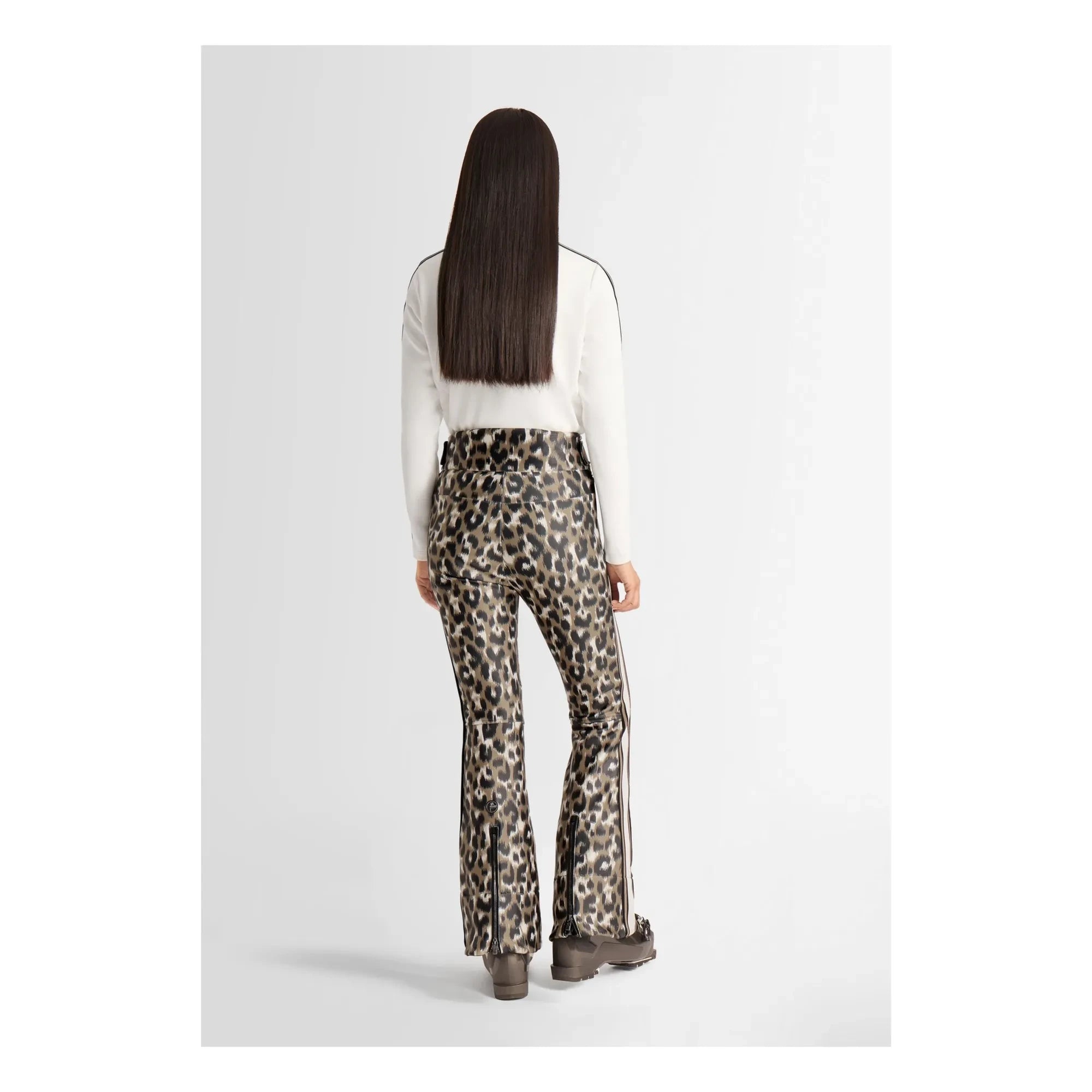 Fusalp - Elancia Leopard Spindle Ski Pants | Light Brown