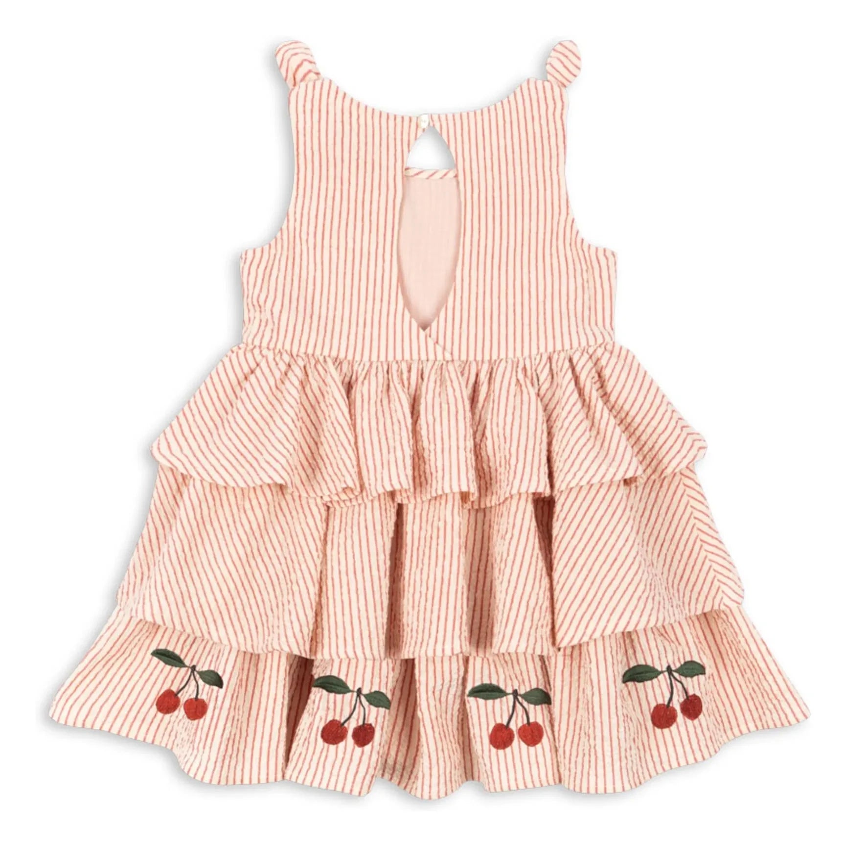 Konges Sløjd - Ellie Striped Organic Cotton Dress | Red