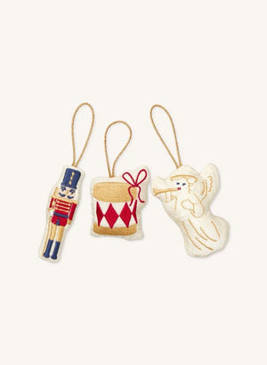Cam Cam - Fındık Kıran Noel süsleri - 3'lü Set