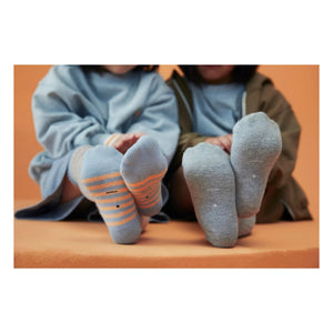 Gray Label - Striped Organic Cotton Socks | Apricot