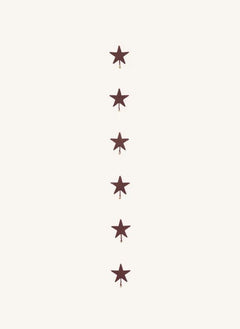 Muskhane - "Shooting Stars" Felt Garland | Mahogany