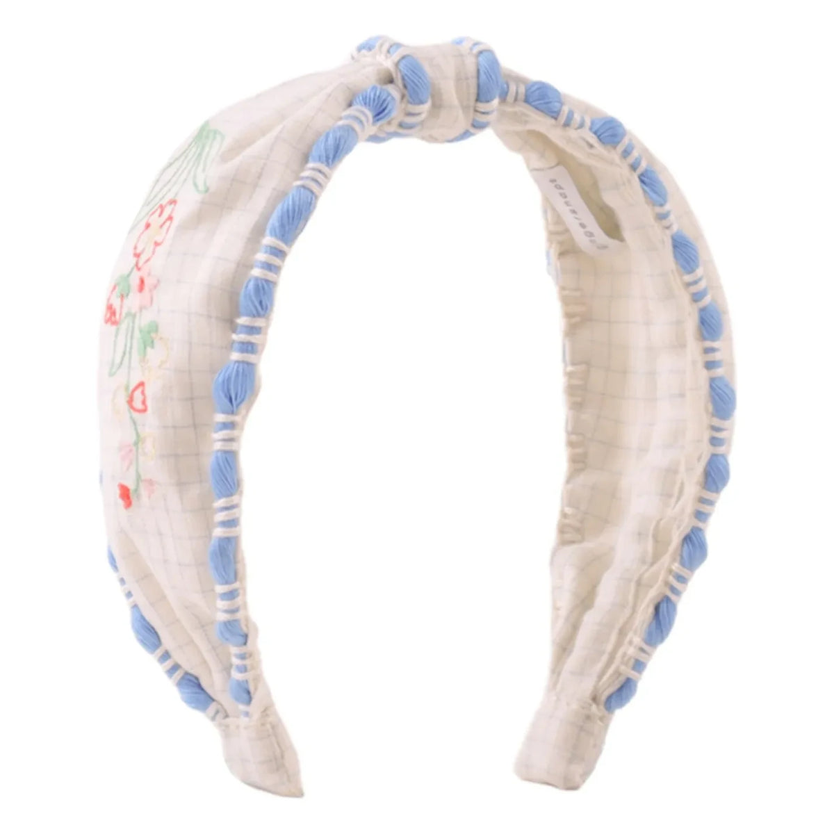 Gingersnaps - Delta Linen embroidered headband | White