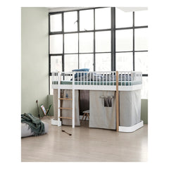 Oliver Furniture - Çatı katı yatağı / ranza için perde kabini Ahşap Orijinal 138 cm